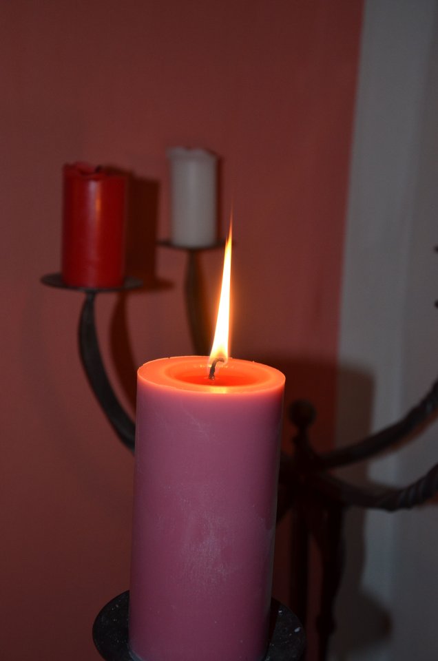 Svíčka růžová