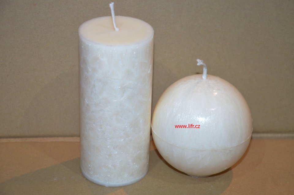 Svíčka z palmového vosku bílá