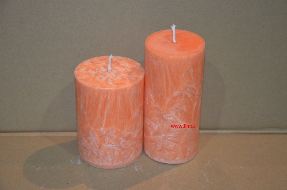 Svíčka z palmového vosku oranžová